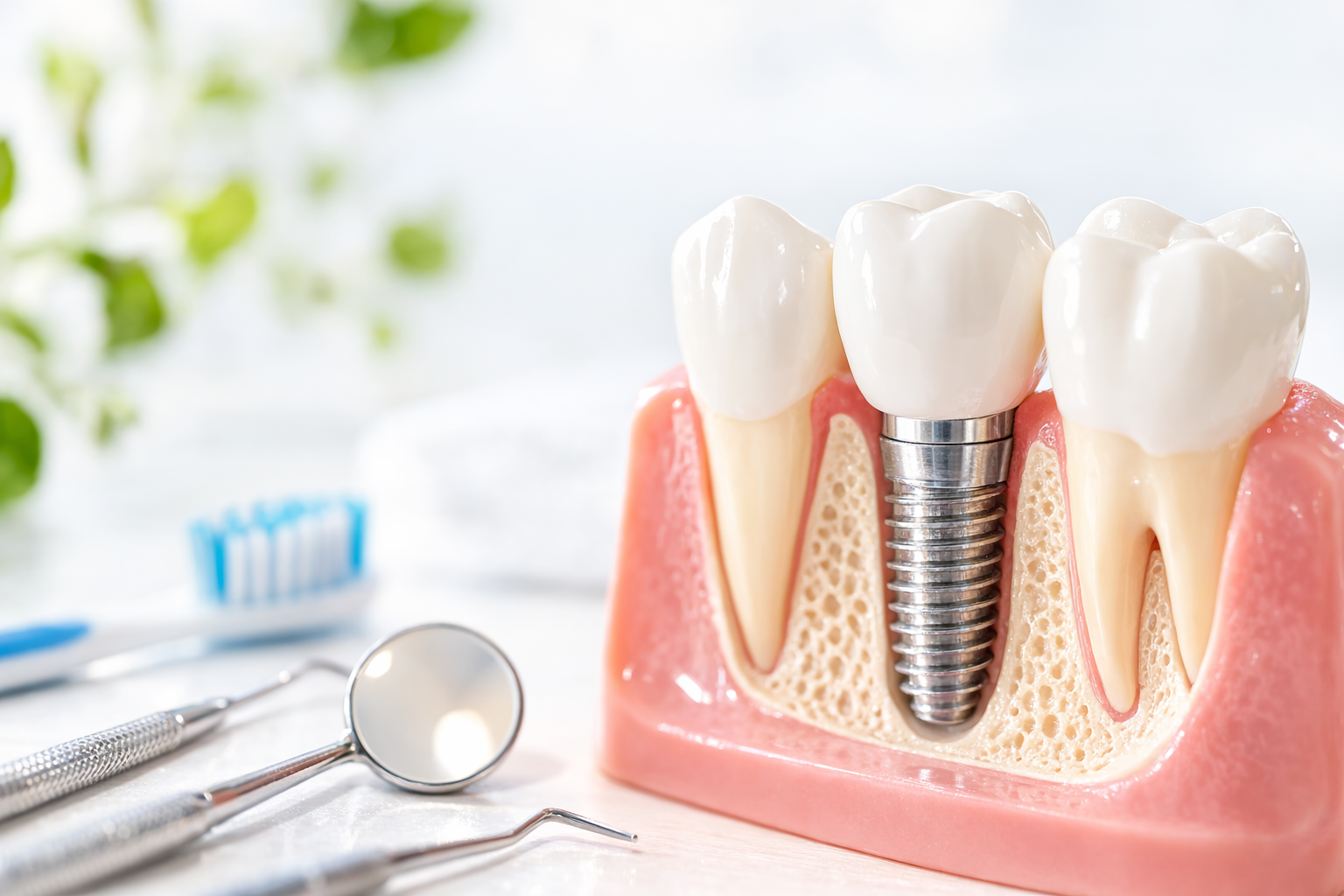インプラントの平均寿命はどれくらい？寿命が来た場合の対応や寿命を延ばすためのケアを解説！