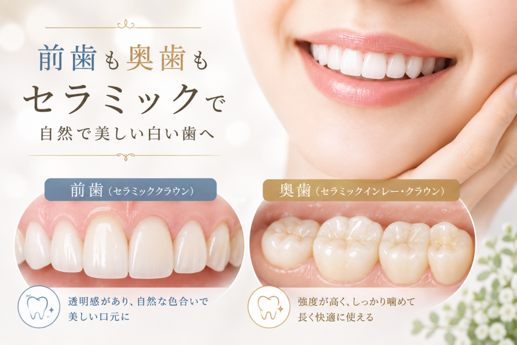 前歯と奥歯で費用が異なる理由
