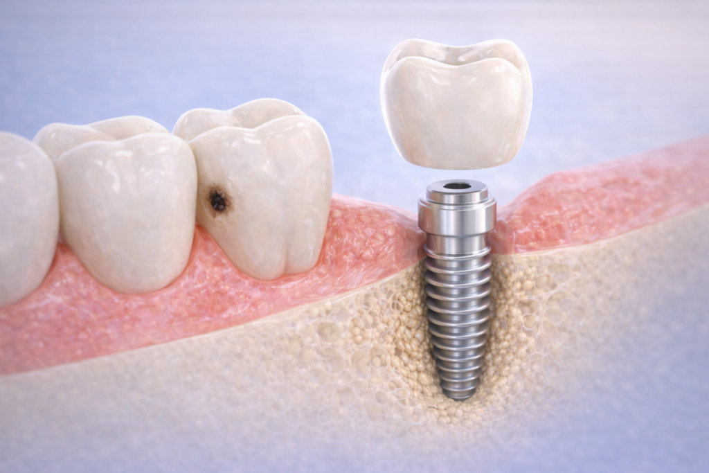 インプラントは虫歯にならないのか？