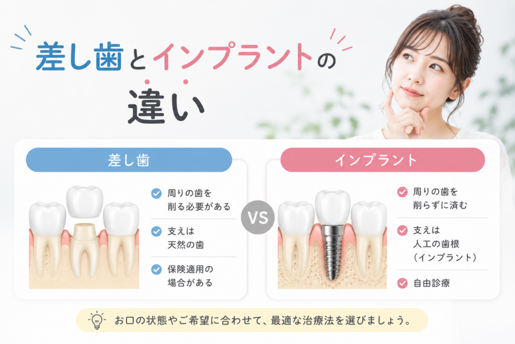 差し歯との違い