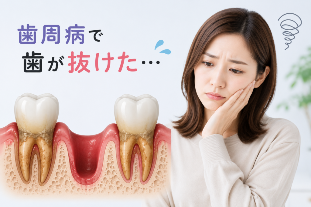 虫歯や歯周病によって歯を失った場合