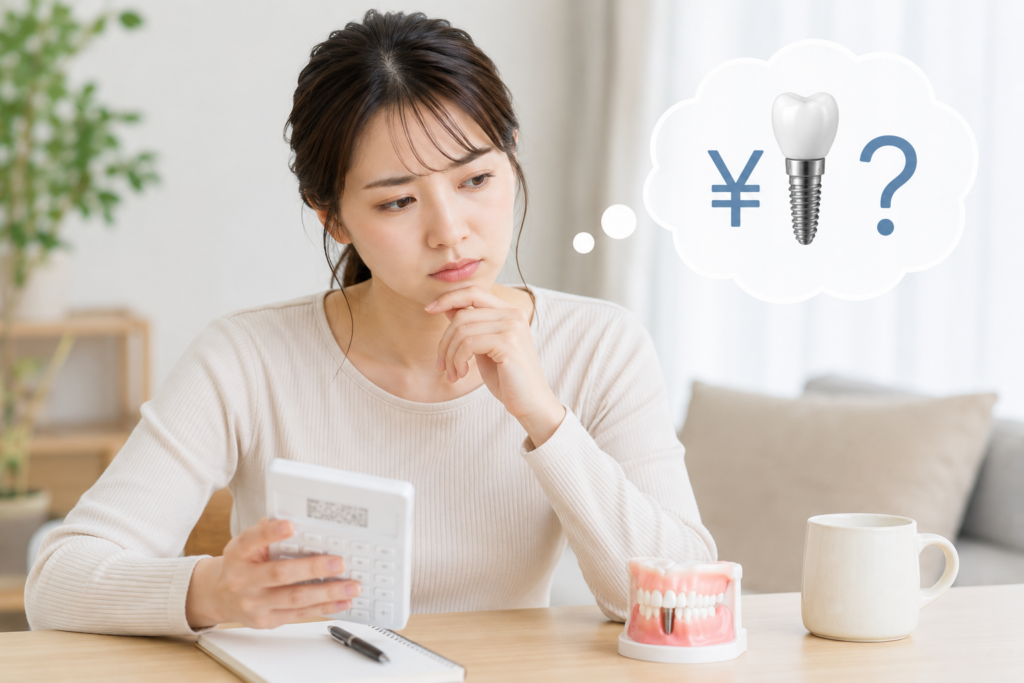 前歯をインプラントにする場合の目安費用