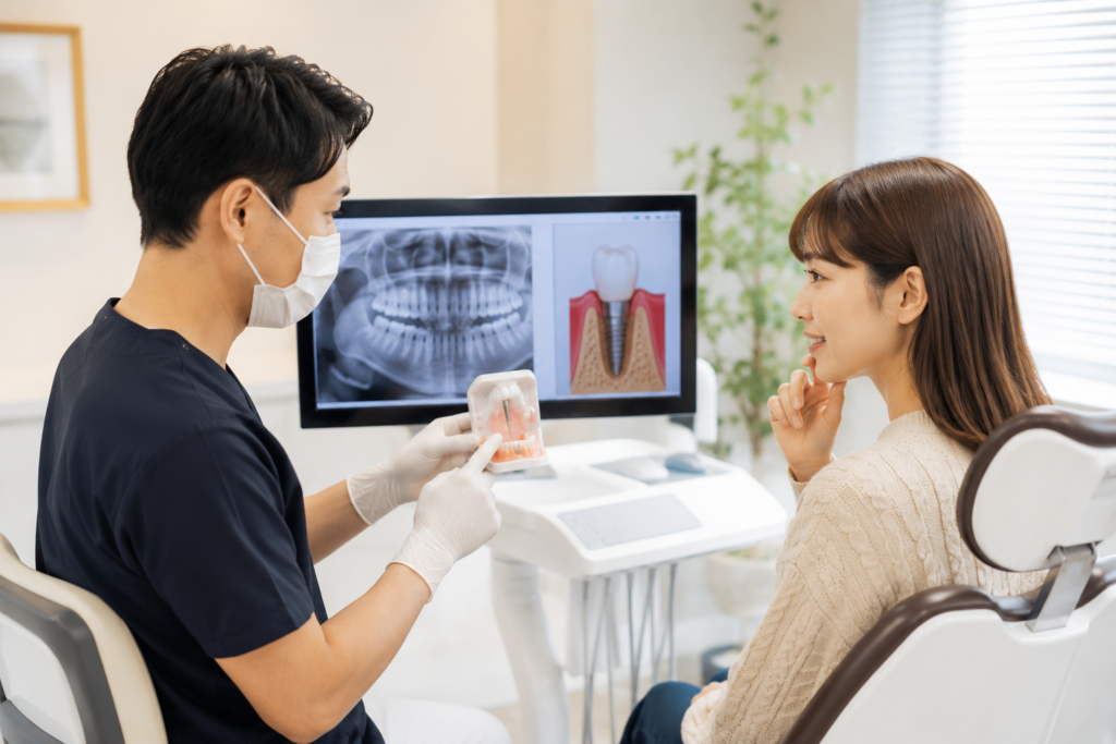 前歯のインプラント治療費は何にかかる?